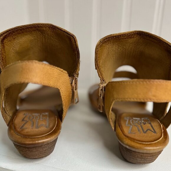 Miz Mooz Womens Cape Tan Ankle Strap Heels EUR 37 - Picture 4 of 7